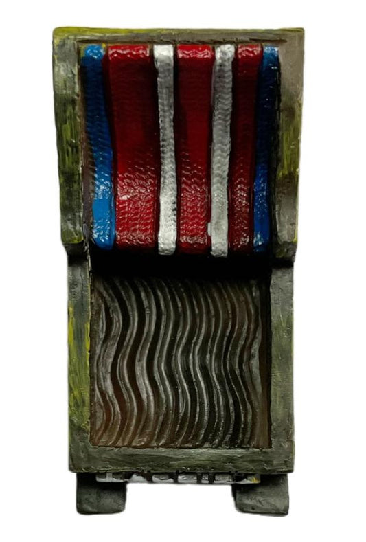 Carro de Cesto Resina 4cm - Madeira - PT-LS6284