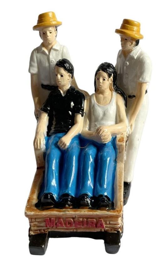 Carro de Cesto Resina 6cm - Madeira - PT-LS6286