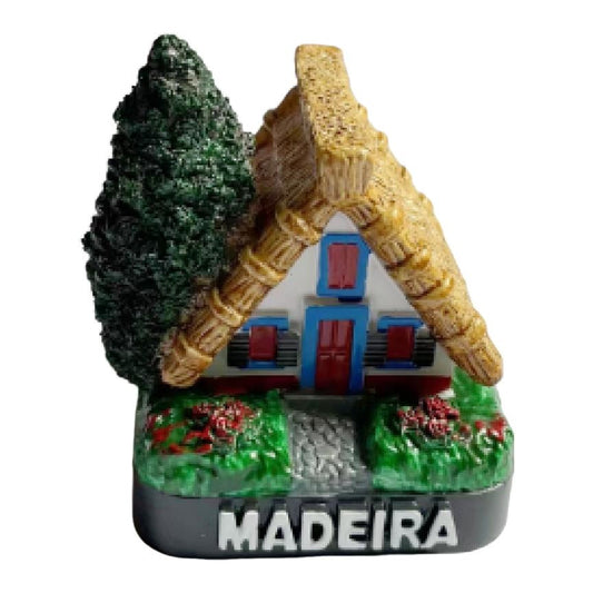 Casa Santana Resina 7cm - Madeira - PT-LS6290