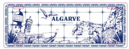 Chapa de Matricula 12*33cm - Algarve - GY3001-48