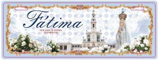 Chapa de Matricula 12*33cm - Fátima - GY3001-45