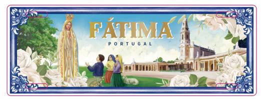 Chapa de Matricula 12*33cm - Fátima - GY3001-46