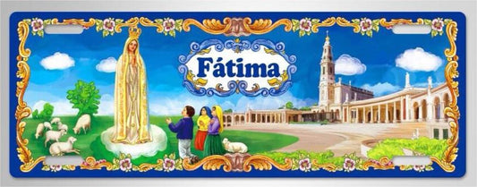 Chapa de Matricula 12*33cm - Fátima - GY3001-7
