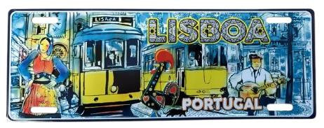 Chapa de Matricula 12*33cm - Lisboa - GY3001-28