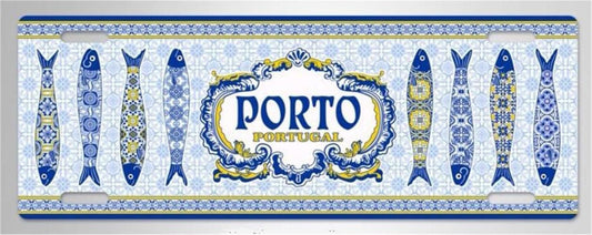 Chapa de Matricula 12*33cm - Porto - GY3001-3