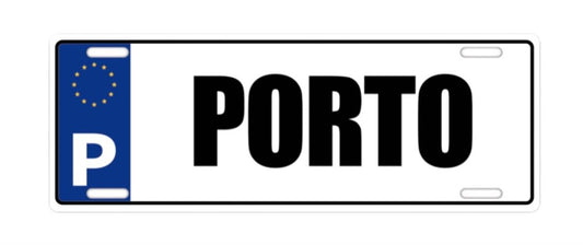 Chapa de Matricula 12*33cm - Porto - GY3001-65