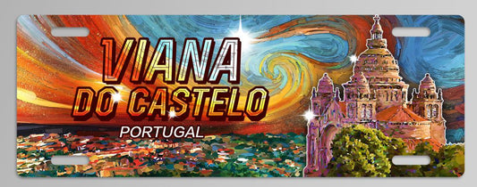 Chapa de Matricula 12*33cm - Viana do Castelo - GY3001-17