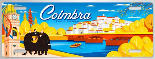 Chapa Matricula 12*33cm - Coimbra - GY3001-21