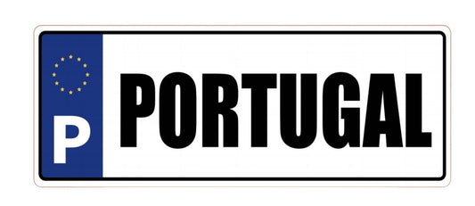 Chapa Matricula 12*33cm - Portugal - GY3001-64