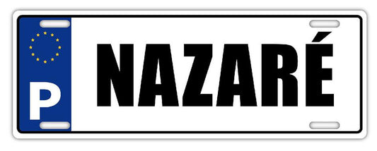 Chapa de Matricula 12x33cm - Nazaré
