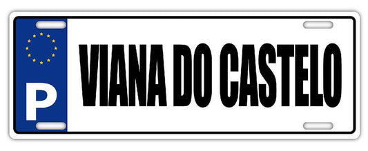 Chapa de Matricula 12x33cm - Viana do Castelo