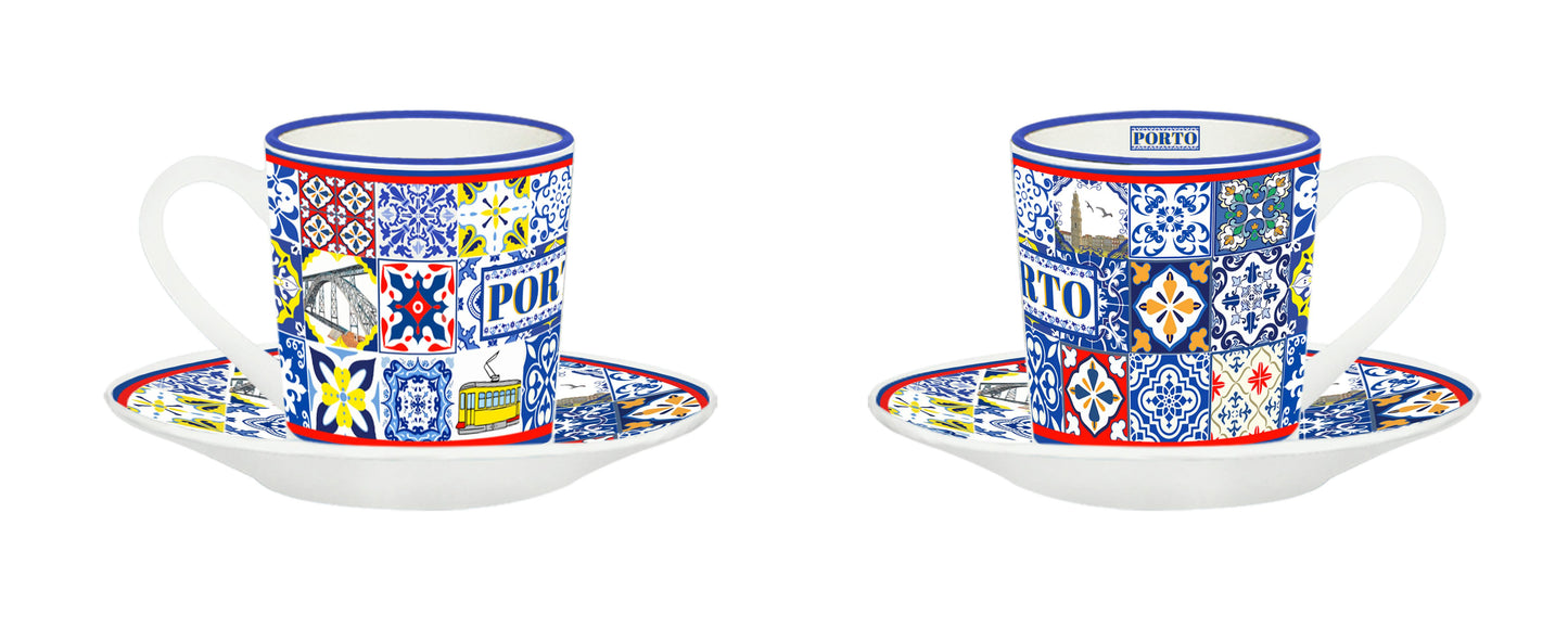 Chavena Cafe Porcelana 6cm - Porto - HR-001-4