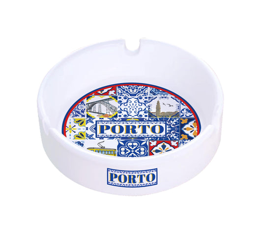 Cinzeiro Porcelana 10cm - Porto - HR-007-4