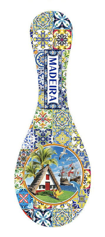 Colher Ceramica 26cm - Madeira