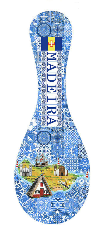 Colher Ceramica 26cm - Madeira 1