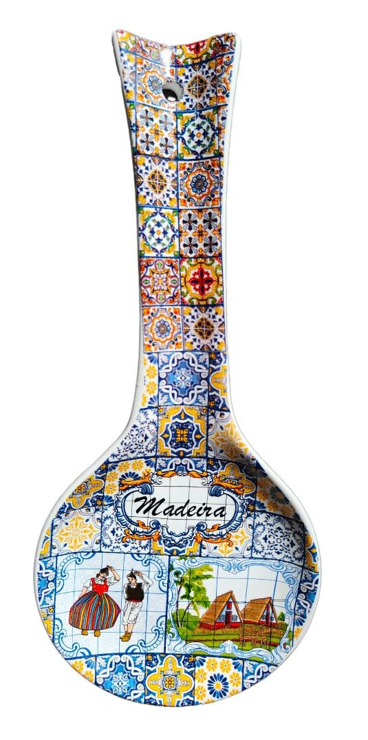 Colher de Cerâmica 26cm - Madeira - 37045-11