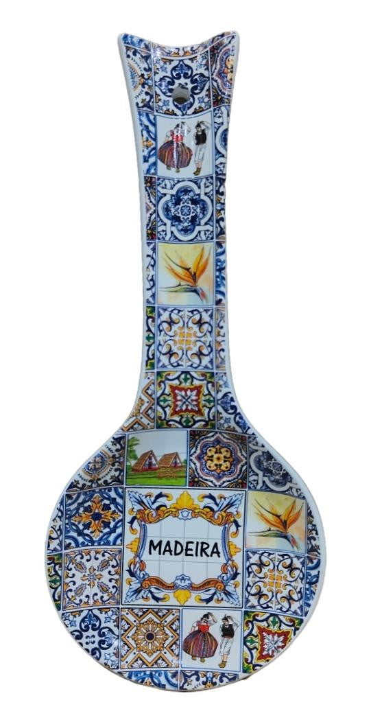 Colher de Cerâmica 26cm - Madeira - 37045-12
