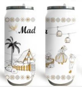 Garrafa em Inox 500ml - Madeira - 37048-8