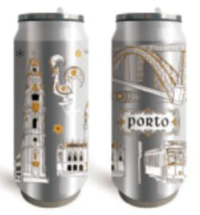 Garrafa em Inox 500ml - Porto - 37048-4