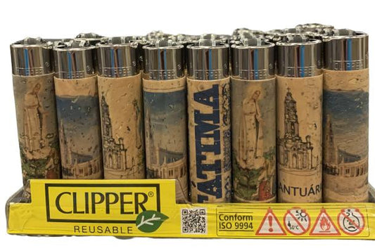 Isqueiro Cortiça Clipper - Fátima - CLIP-FáTIMA