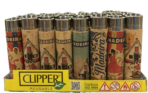 Isqueiro Cortica Clipper  - Madeira - CLIP-MADEIRA