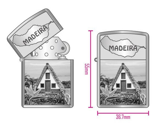 Isqueiro de Metal - Madeira - SY-1148
