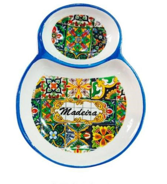 Prato Azeitonas Cerâmica 16cm - Madeira - 37043-4