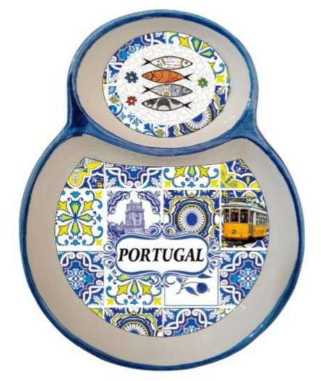 Prato Azeitonas em Cerâmica 16cm - Portugal - 37043-8