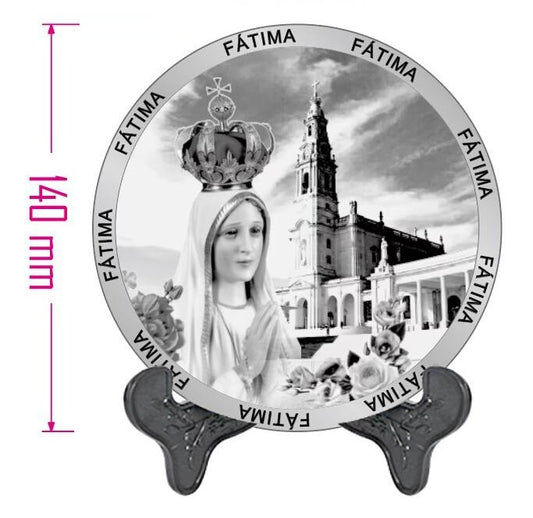 Prato de Metal 14cm  - Fátima - SY-2214-3