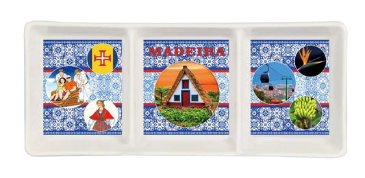 Prato de Porcelana 19.5cm - Madeira - HR-018-3