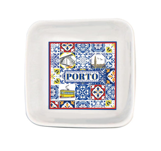 Prato Porcelana 7cm - Porto - HR-016-4