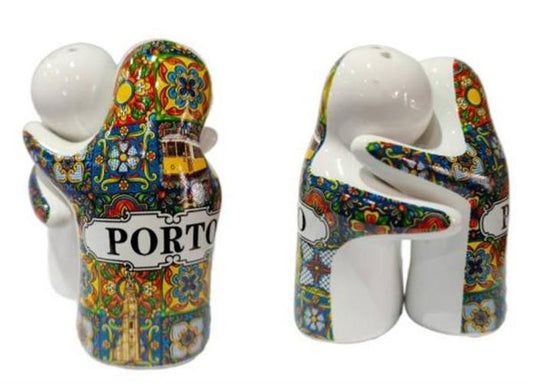 Saleiros Ceramica 10cm 2 em 1 - Porto - 37044-5