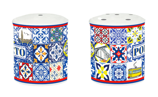 Saleiros Porcelana 6cm 2 em 1 - Porto - HR-011-4