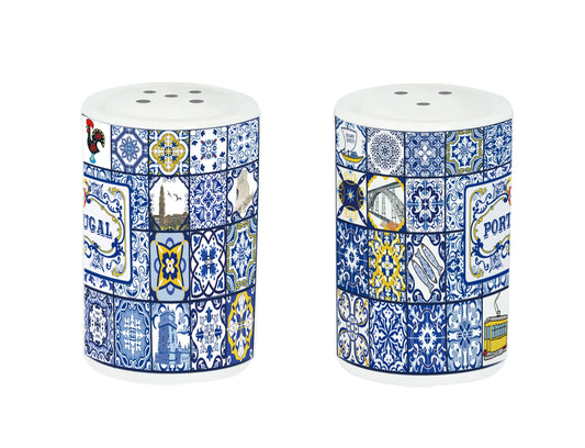 Saleiros Porcelana 8cm 2 em 1 - Portugal - HR-010-1